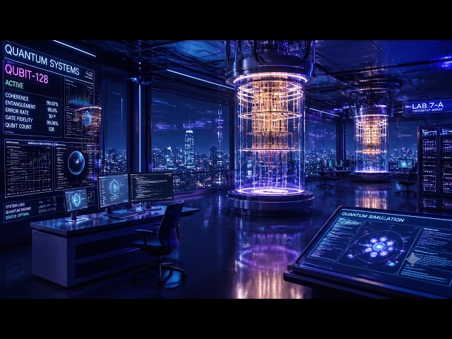 Quantum Computing Lab ⚛️ Futuristic Ambience