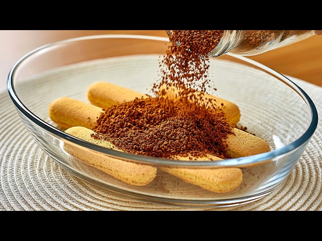 No baking, flour and eggs! The best coffee dessert in just 5 minutes! Simple and delicious!