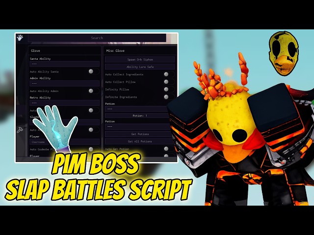 🐤 Slap Battles Script – PIM Bossfight, Glove, Auto Farm, Slaps & More (No Key)