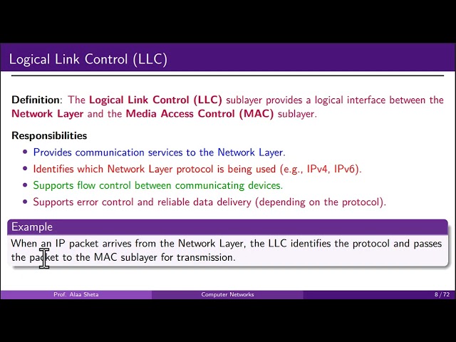 Data Link Layer Part 1