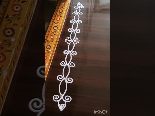 #simplerangoli #sideborders #muggulu #art #borderrangoli #sideborderdesigns #aashritareddymuggulu