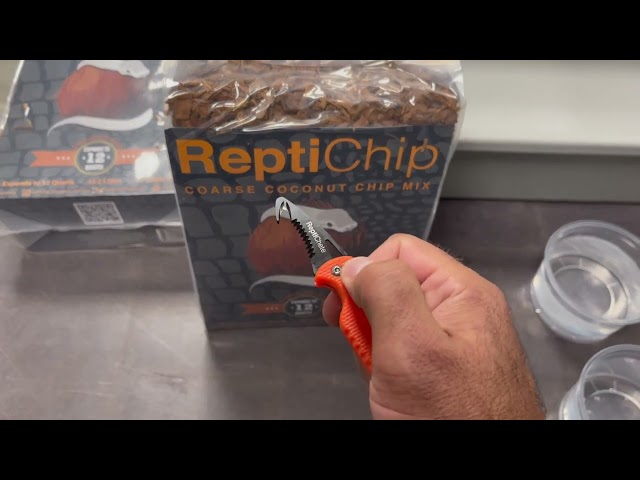 How to make bagged ReptiChip Coconut Substrate