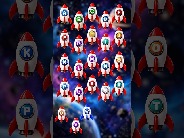 ABC Rocket Song 🚀 | Learn the Alphabet A–Z | ABC Song for Kids # #abc #shorts #viral