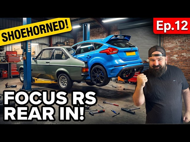 First Time on 4 Wheels! Focus RS Rear Swap | MK2 Escort Restomod SEMA Build