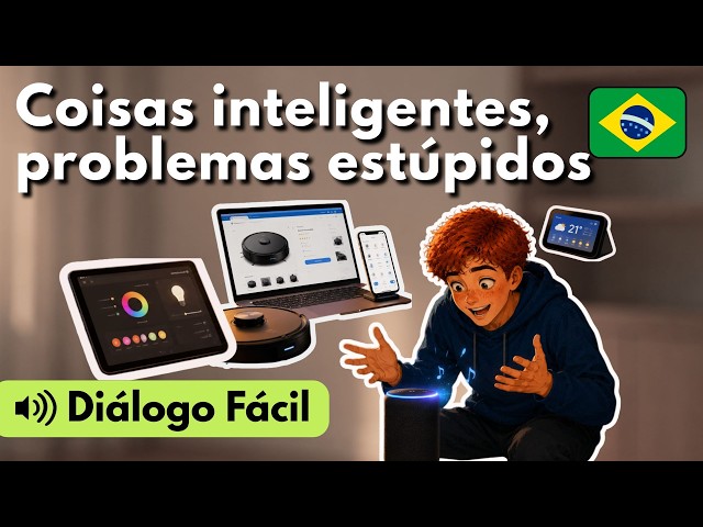 Learn Portuguese with Mini Dialogues: Smart things, Dumb Problems (A2-B1)