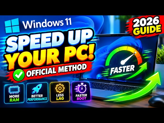 How to Speed Up a Slow Windows 11/10 PC: 2026 Performance Guide