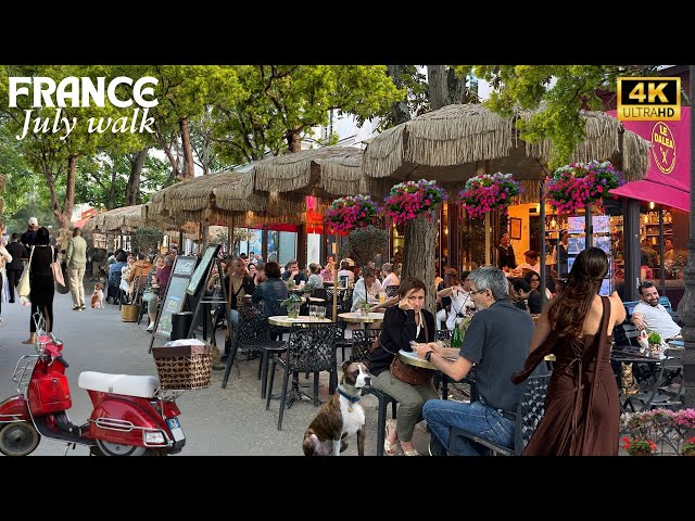27 July 2026 PARIS 🇫🇷 FRANCE STREET WALK CITY WALK TOUR COLORFUL AROUND AREA PARIS THROUGH CROWD 