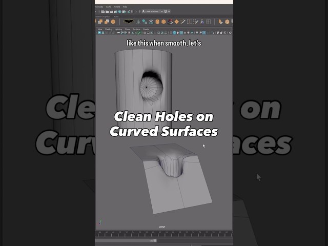 Stop struggling with messy booleans! #3dmodeling #hardsurface #maya3d #blender3d #topology