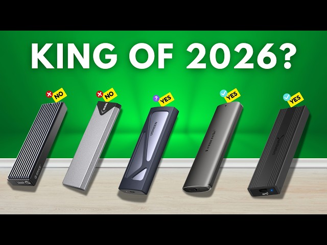 Best NVMe M.2 SSD Enclosures 2026 [watch before you buy]