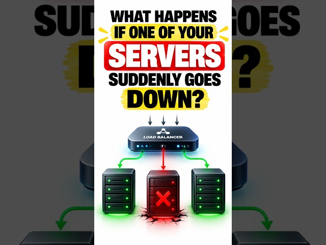 What happens if one of your servers suddenly goes down? #backend #faulttolerance #systemdesign