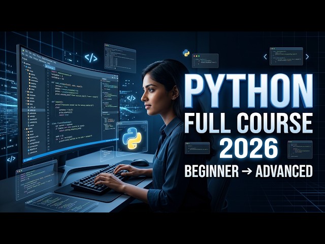 Python Full Course 2026 | Learn Python from Beginner to Advanced in One Video