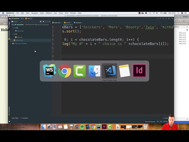 JavaScript | S03E19 | Arrays, forEach and sort()
