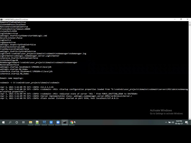 Nodemanager Configuration WebLogic 12c