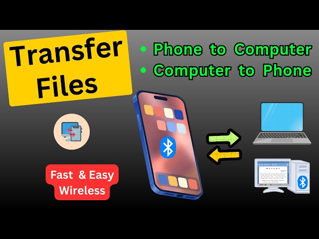 How to Transfer Files From Phone to Computer Wireless | PC to Phone, Phone to Laptop