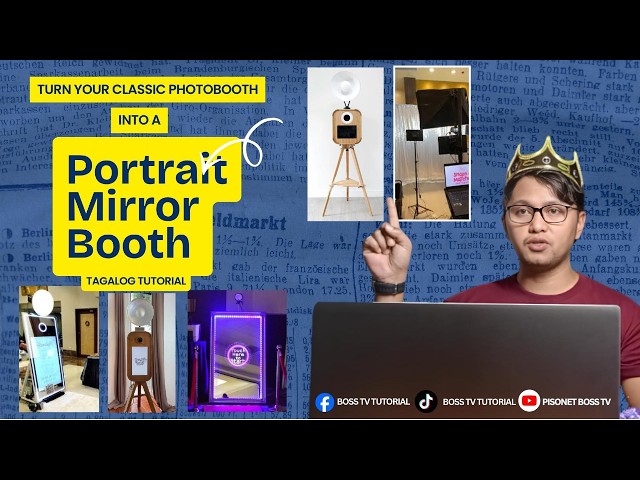 How to Turn your CLASSIC PHOTOBOOTH Into PORTRAIT MIRROR BOOTH