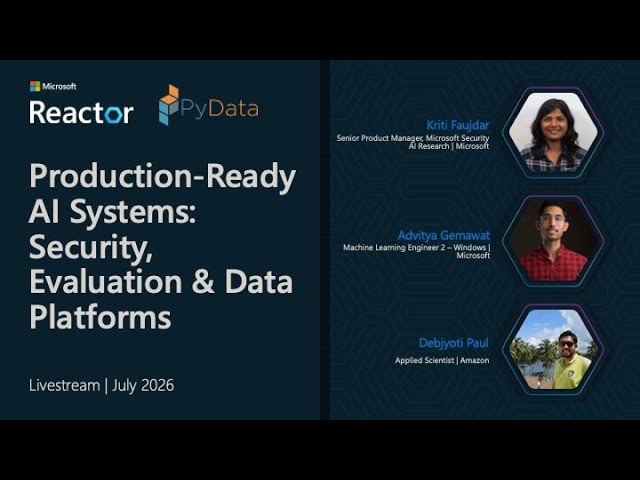 Production-Ready AI Systems: Security, Evaluation & Data Platforms