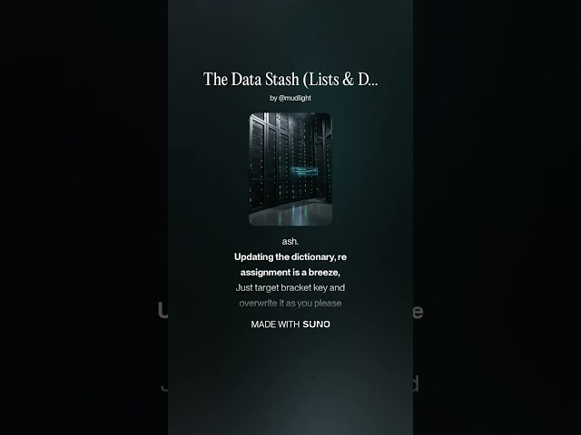 The Data Stash Lists & Dicts