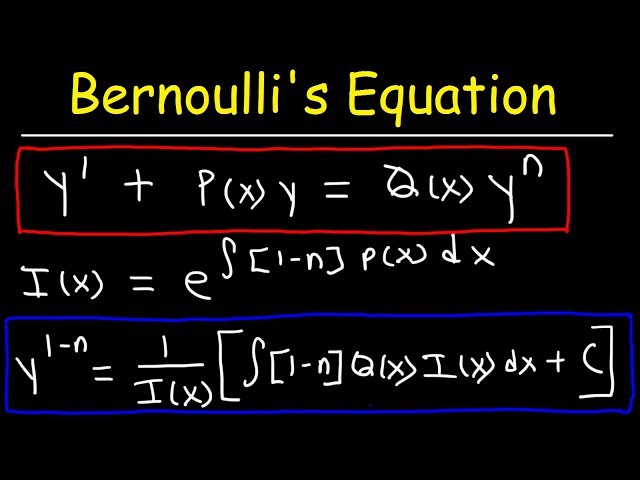 Bernoulli's Equation For Differential Equations