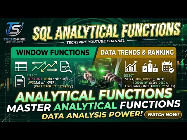 SQL Class 012 ANALYTICAL FUNTION