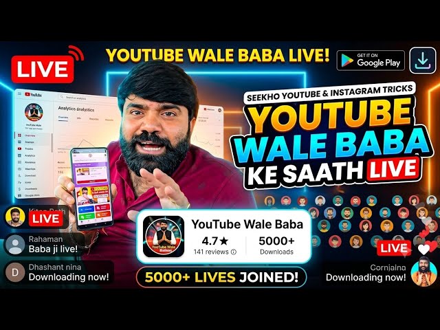 Youtube Baba ji || Channel monitize kishe kre || youtube ki new updates || Channel grow kishe kre 