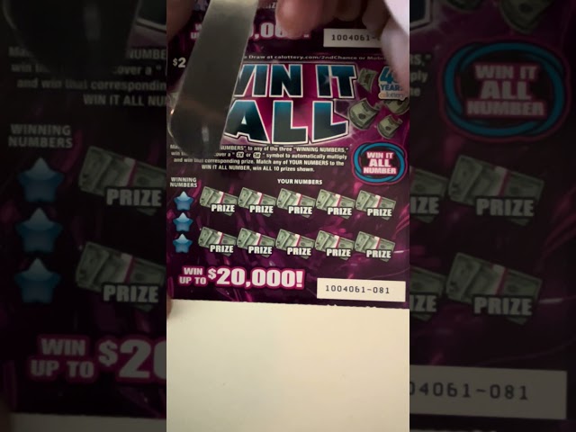Win It All Winner! #lottery #lotterytickets #scratch