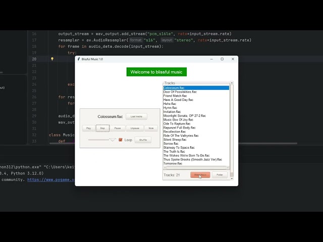 My Python Tkinter Music Player Is Open Source. (Github In Desc)