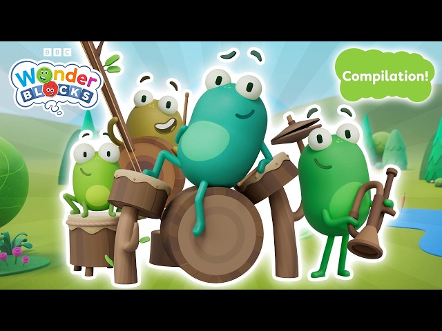 Summer Adventures with Frog, Froggy, & Little Frog | Coding Cartoon Compilation | Wonderblocks