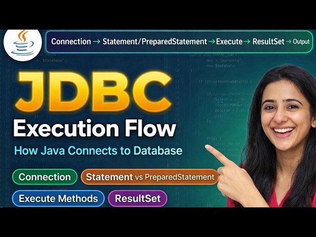 JDBC Execution Flow Explained 🔥 | Statement vs PreparedStatement | ResultSet | Java JDBC Tutorial
