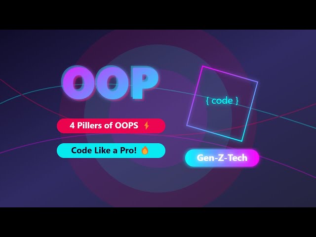 Java OOP Concepts | 4 Pillars of OOP Explained! #Java #codingbeginners