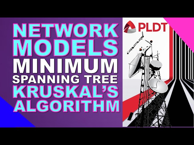 NETWORK MODELS Kruskal's Algorithm | Minimum Spanning Tree Algorithm | Lecture Series #28.1 | EASY!