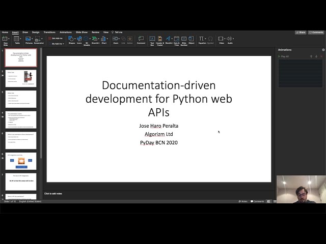 PyDayBCN 2020 Track 1 - Documentation driven development for Python web APIs by J. Haro