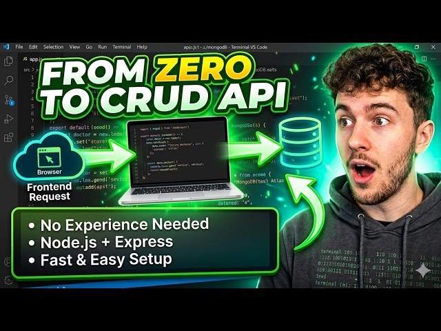 Build a Complete User CRUD API with Node.js, Express & MongoDB | Full Beginner Class