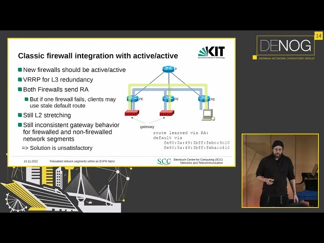 DENOG14 Providing firewalled network segments within an EVPN fabric using a routed approach