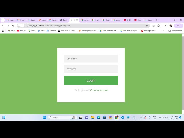 How to Create a Responsive Login Form with HTML & CSS (Modern Step-by-Step Tutorial)