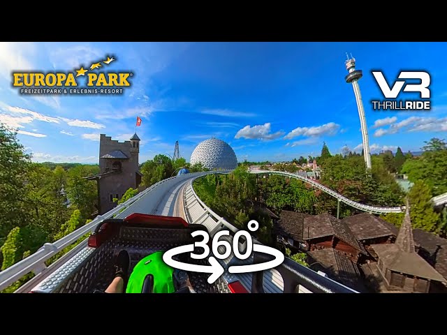 360° SCHWEIZER BOBBAHN Europa Park onride POV VR Roller Coaster SWISS BOB RUN