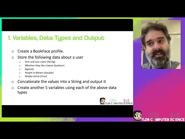 Java Programming Tutorial 1 - Variables - Data Types - Output