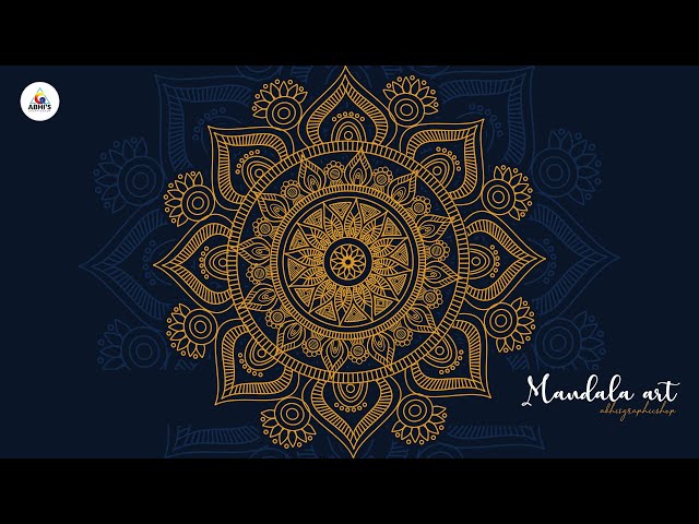Tutorial 89 - Mandala Art Design | Corel Draw