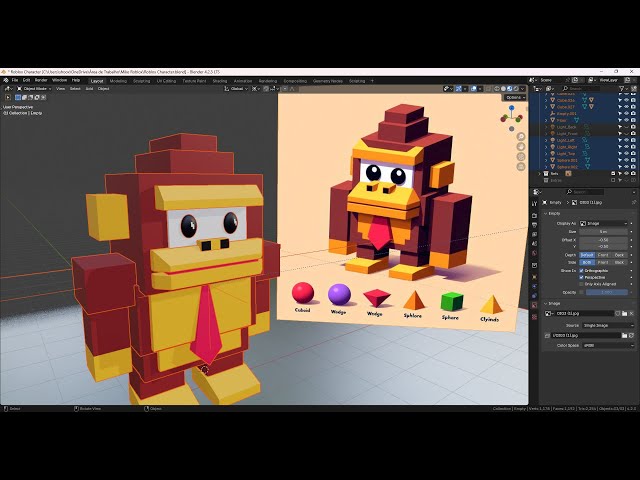 Roblox Character - Blender - Speed Modelling - Gabriel