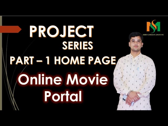 Online Movie Portal Website Using HTML, CSS & Bootstrap | Full Homepage Design Tutorial for Beginner