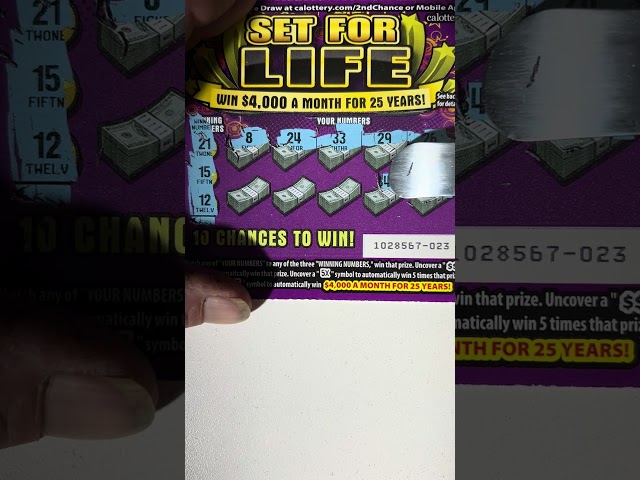Set For Life! Scratch Ticket ( lets Win! ) #lottery #scratch #jackpot