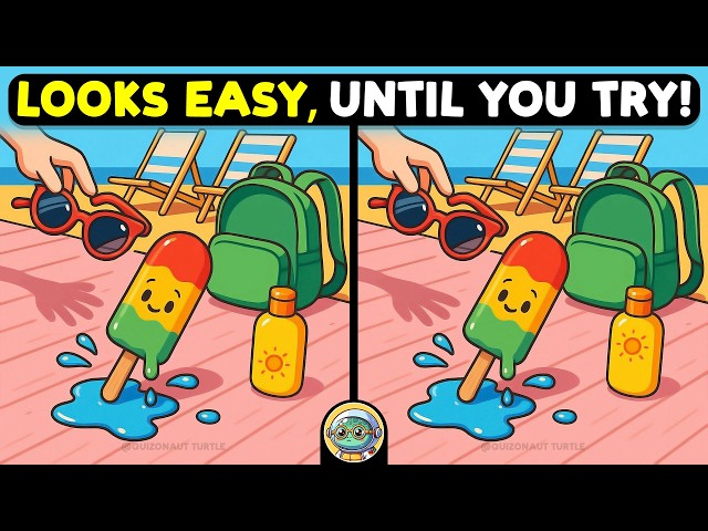 🐢🧩 Spot The Difference | Expert Challenge Edition 🧩🐢 | Quizonaut Turtle