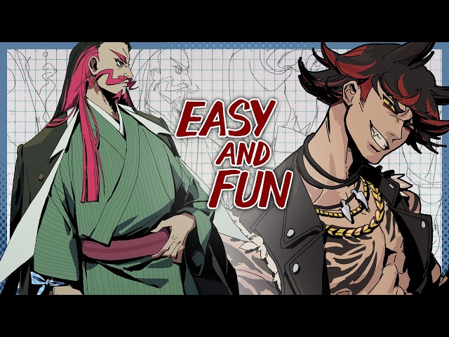 An easy way to practice character design