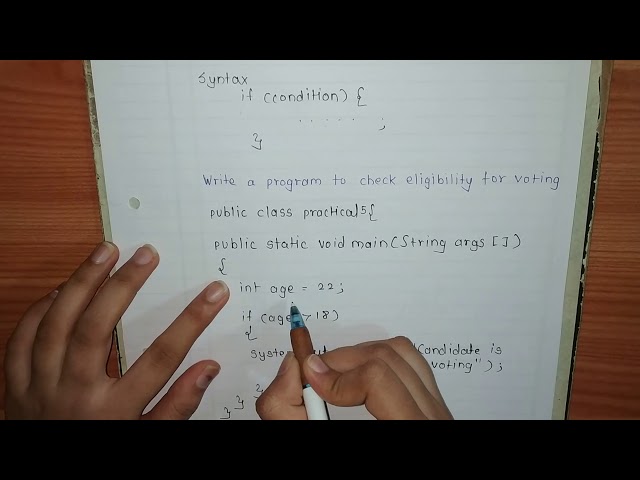 IF statement in java