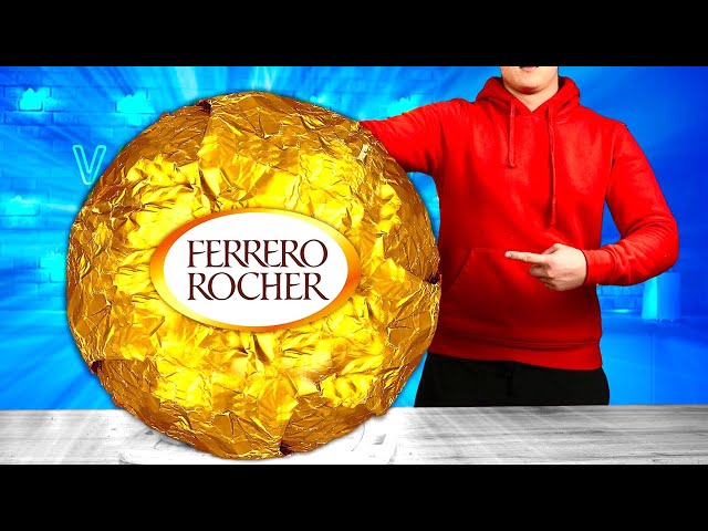 Giant Ferrero Rocher | How to Make the World's Largest DIY Ferrero Rocher (VANZAI)