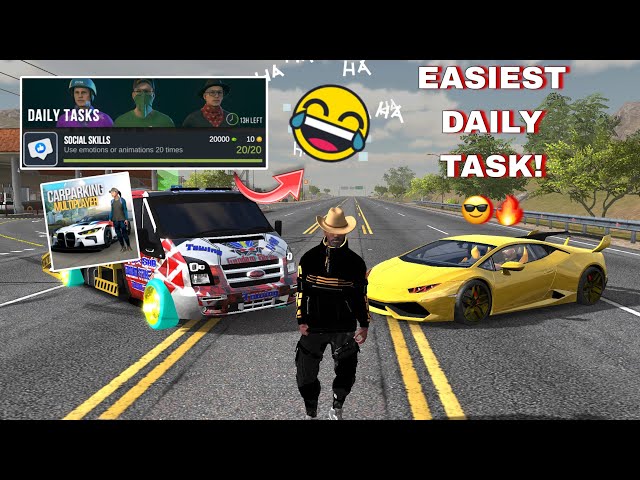 How to FAST Complete Social Skills Daily Task in Car Parking Multiplayer 😎 | Easy Tutorial