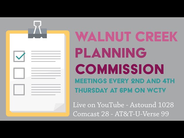 Walnut Creek Planning Commission: 8/27/26