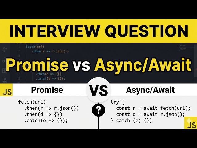 Promise vs Async/Await | Interview Questions