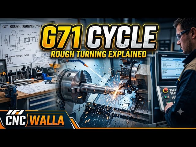 G71 turning cycle। Rough turning। Fanuc caned cycle। stock removal। #turning #fanuc #siemens #cnc 