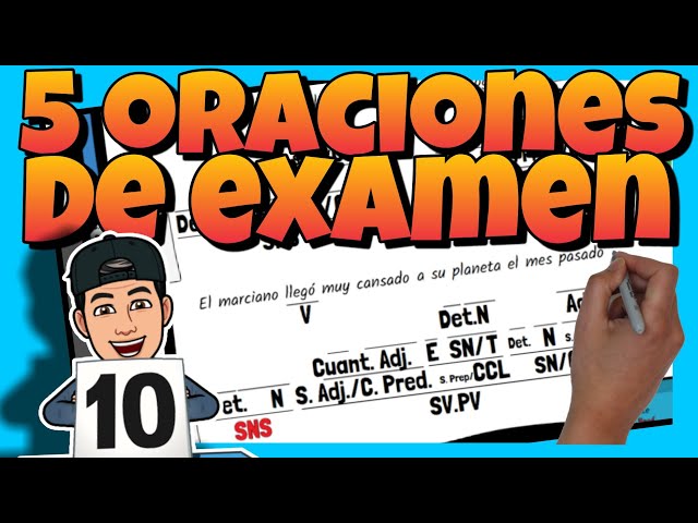 📚 ANÁLISIS SINTÁCTICO de ORACIONES SIMPLES ▶ EJERCICIOS