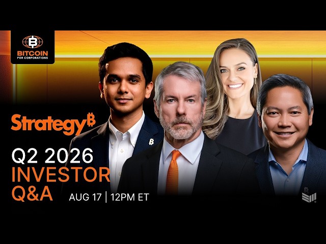 LIVE: Strategy ($MSTR) Investor Q&A feat. Michael Saylor & Phong Le